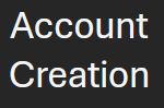 Picture links to Account creation