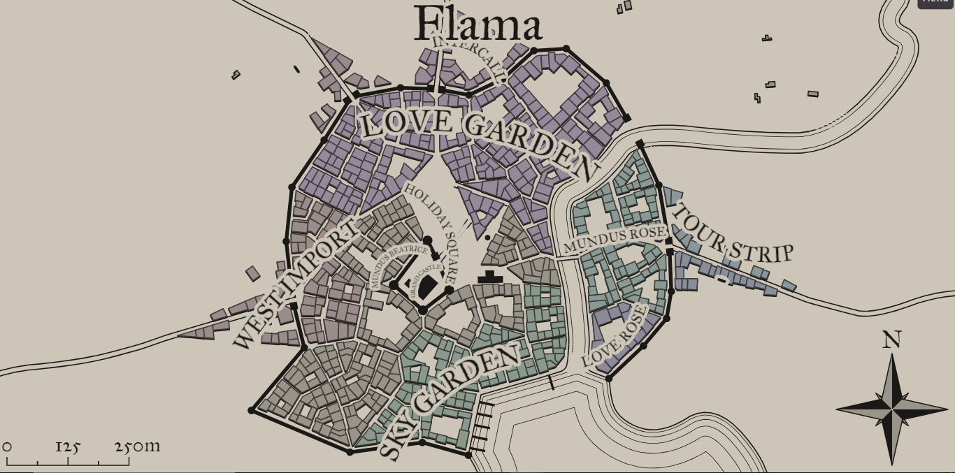 Map of Flama